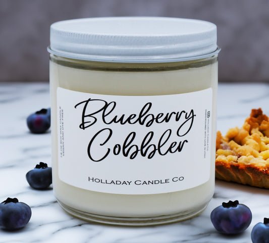 BLUEBERRY COBBLER LUXURY SOY CANDLE | SWEET + DECADENT