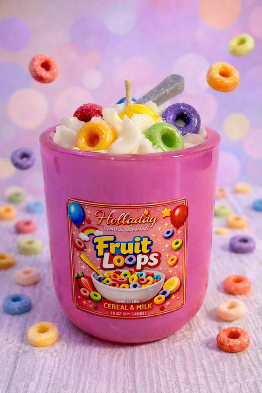 FRUIT LOOPS LUXURY SOY CANDLE | SWEET + NOSTALGIC