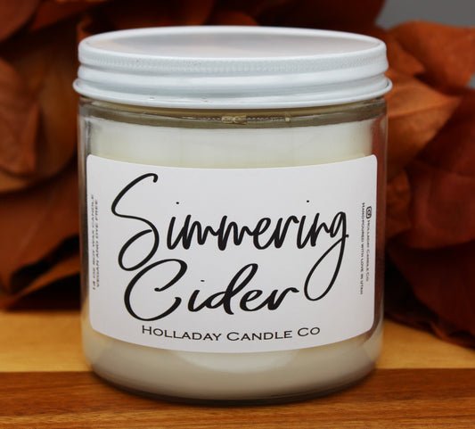 SIMMERING CIDER LUXURY SOY CANDLE | WARM + SPICED